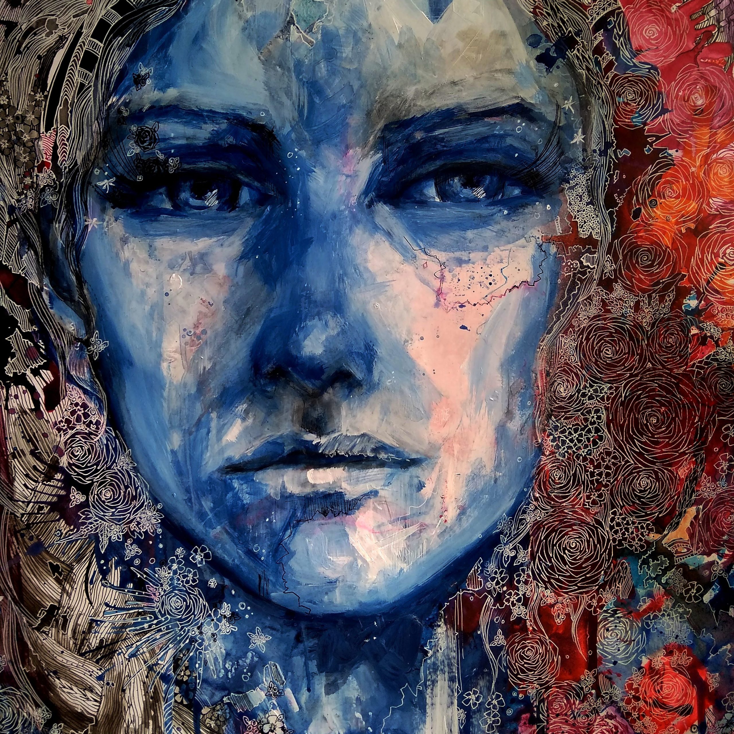 Flamenco, 2018 | Mixed media on paper| 20x30 in