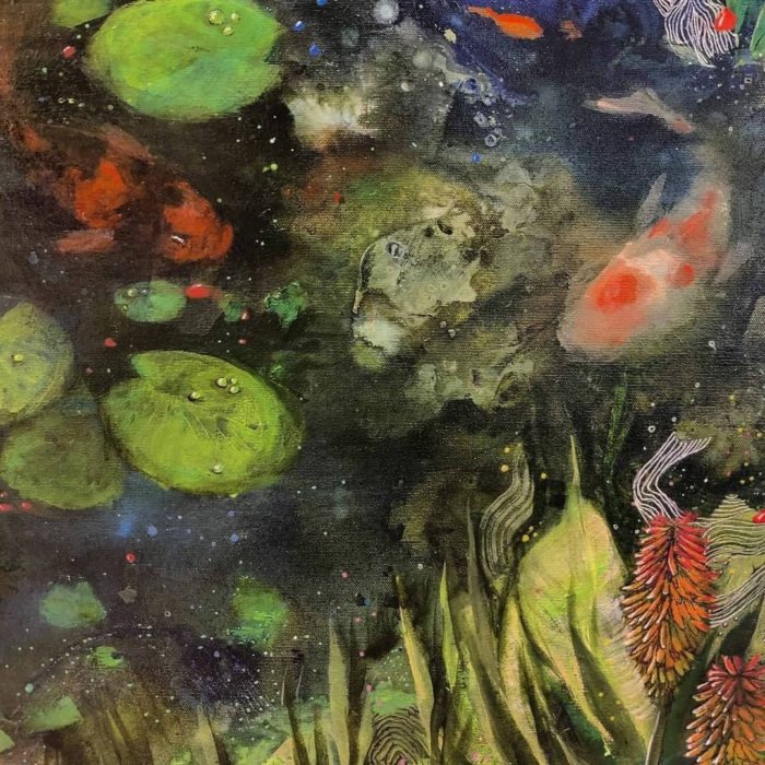 Summer Koi, alienlandscapes. Art by Asma Kazi