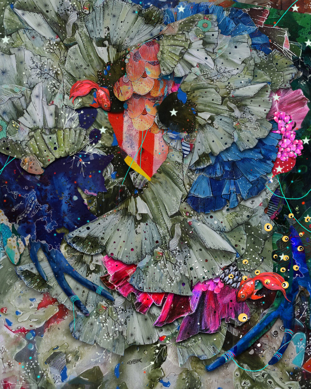 Weird fishes & bouquets for your jiggledom, StrangeScapes 2022 by Asma Kazi